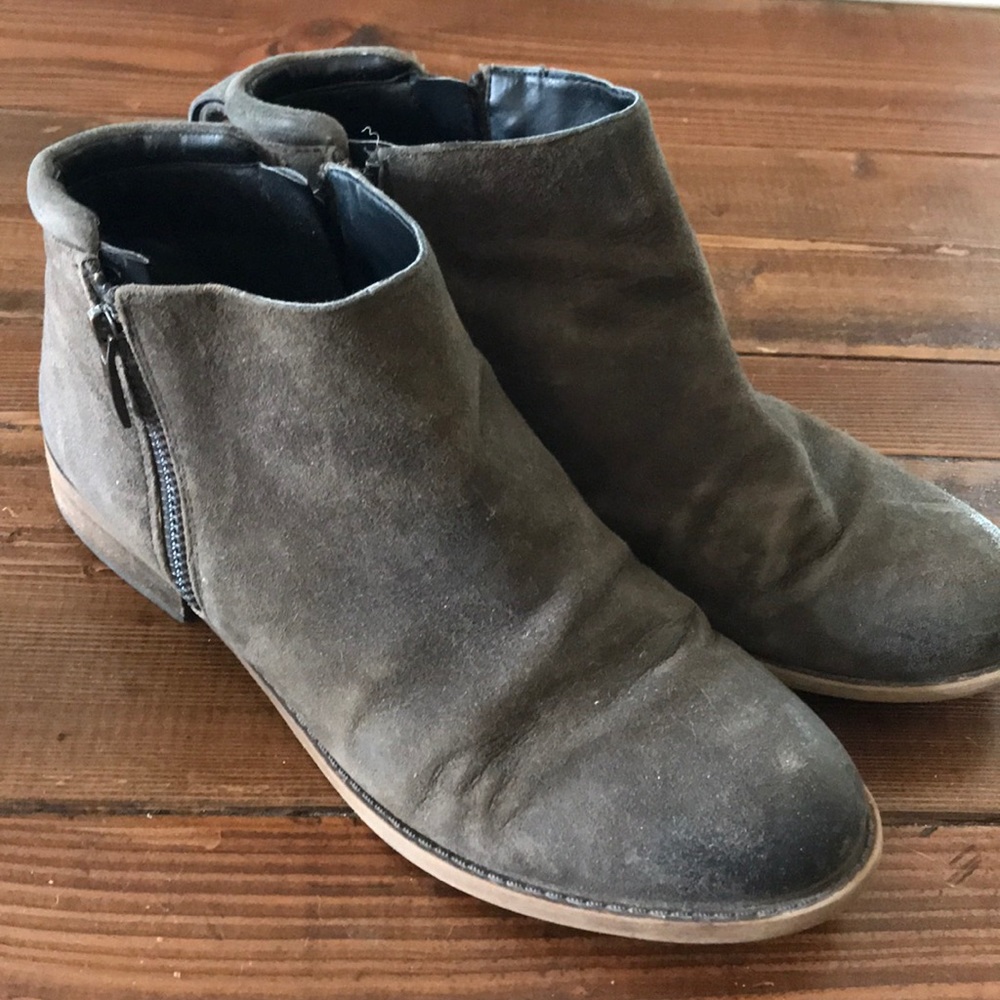 Suede booties